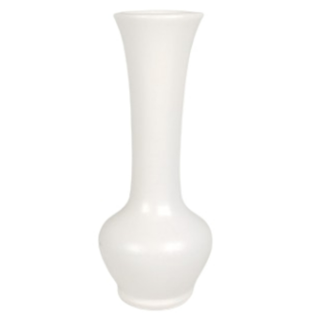 #2 McCoy Pottery Elegant Ivory Cermic Vase Floraline Series #403